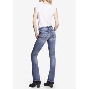 Express Mia Boot Leg Medium Wash Jeans